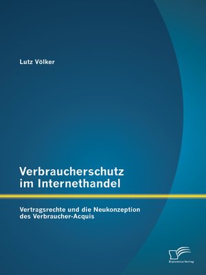 cover image of Verbraucherschutz im Internethandel